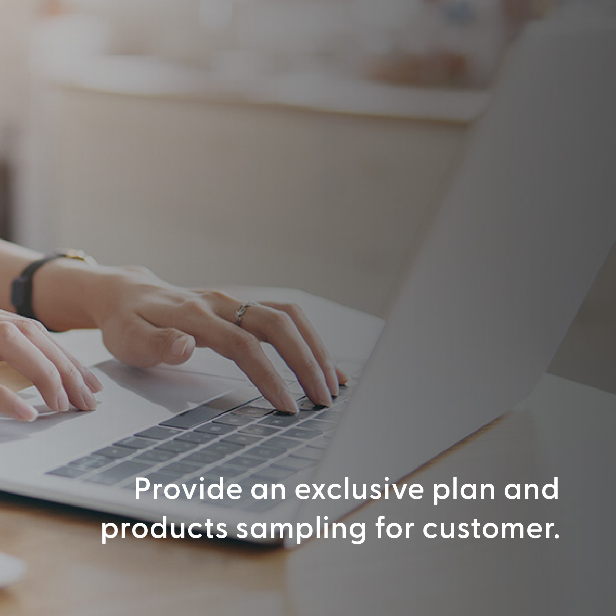 Woman typing on a laptop for requirement gathering